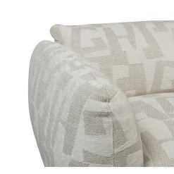 Pole to Pole Hoekbank Amsterdam 6-Zits + Hocker Wit Glyphs