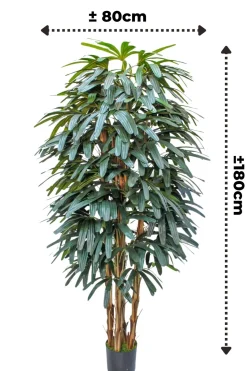 PrettyPlants Kunstpalm Raphis 180cm