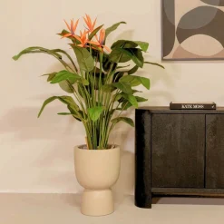 PrettyPlants Kunstplant Strelitzia met Bloem 120cm