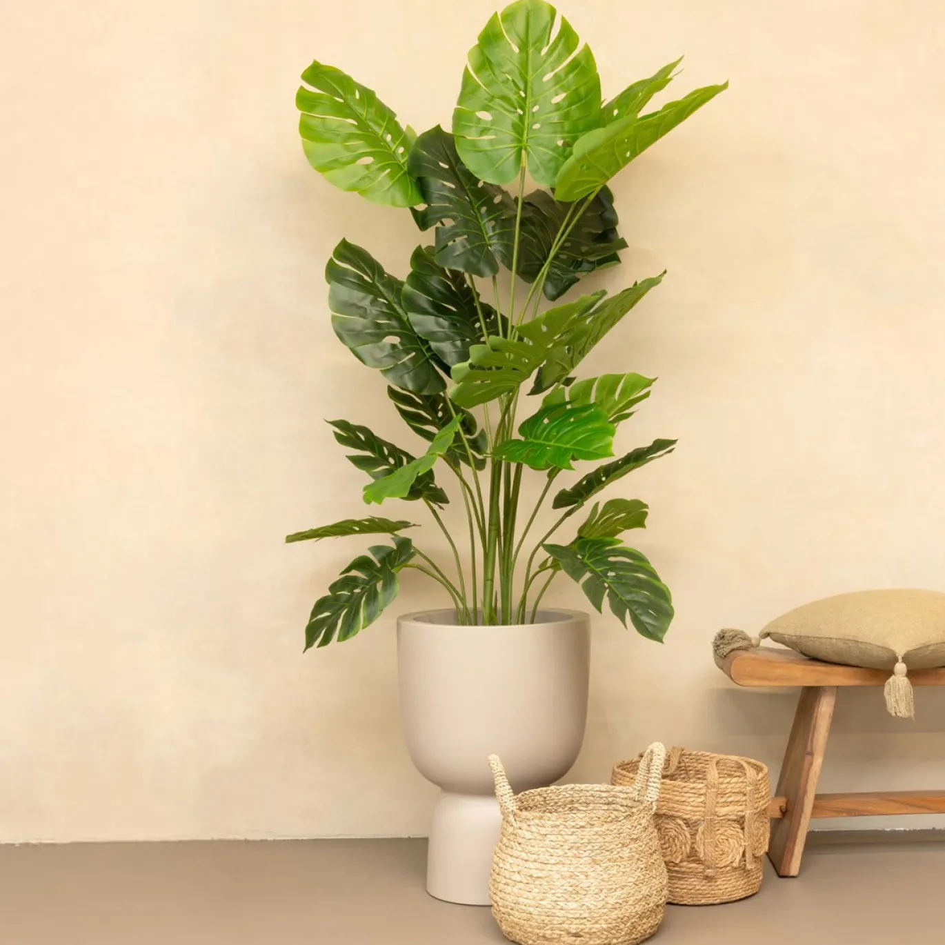 PrettyPlants Monstera Kunstplant Misty 165cm