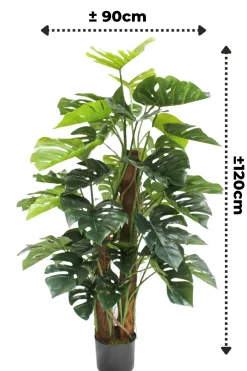 PrettyPlants Monstera Kunstplant Brock 120cm