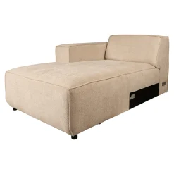 PTMD Bank Trapani Element Chaise Longue Links Mocca