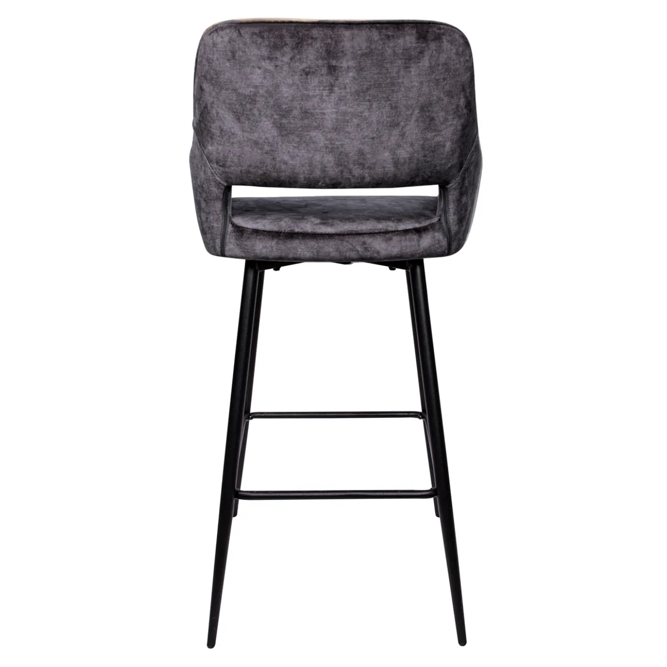 PTMD Barkruk Fallon Velvet Antraciet