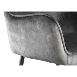 PTMD Barkruk Fal Low Velvet Antraciet