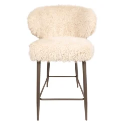PTMD Barstoel Ares Fluffy Beige