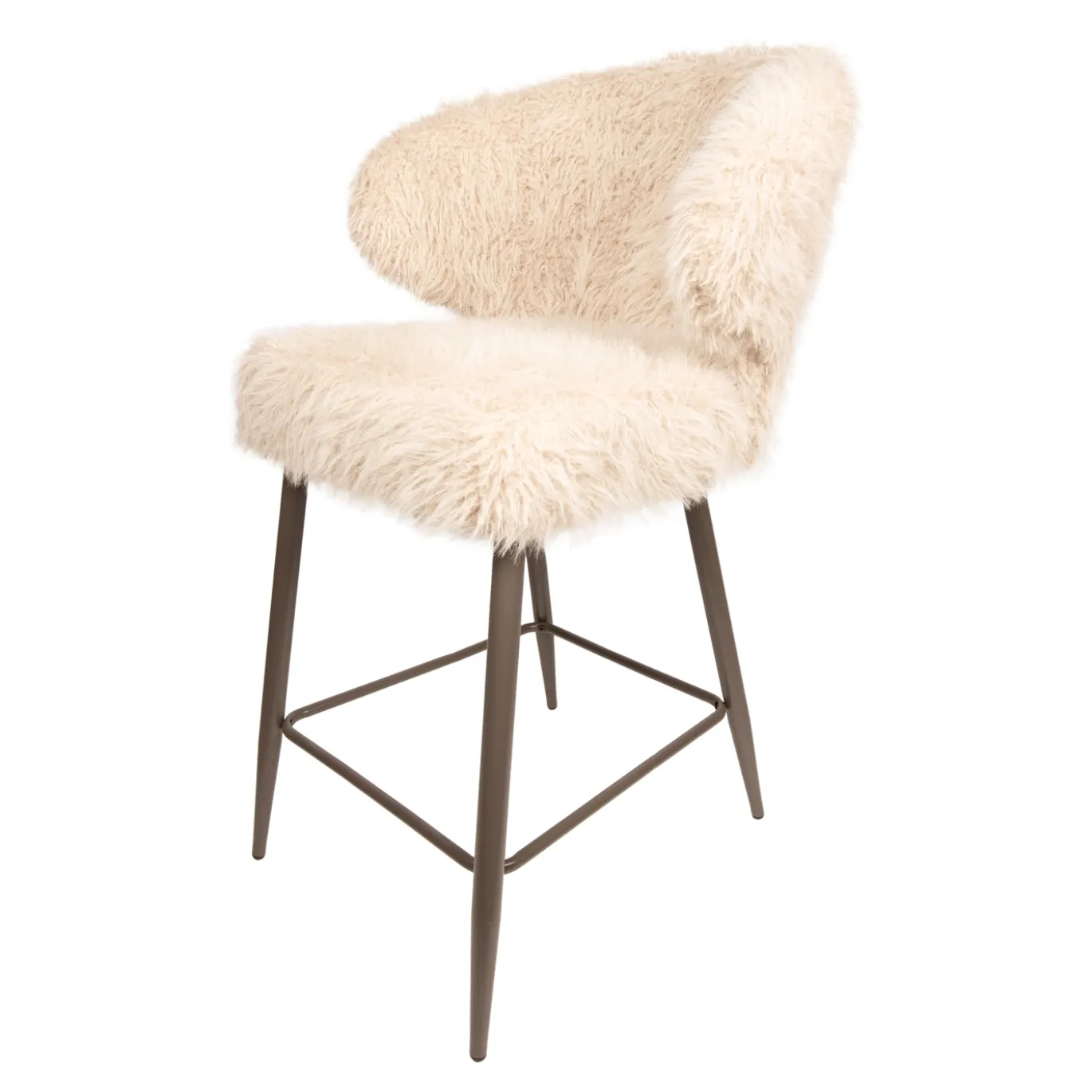 PTMD Barstoel Ares Fluffy Beige