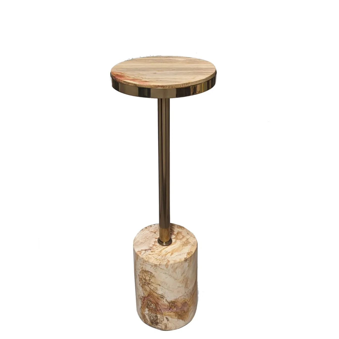 PTMD Bijzettafel Mody Naturel Versteend Hout