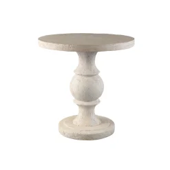 PTMD Bijzettafel Muza Crème Ø56cm
