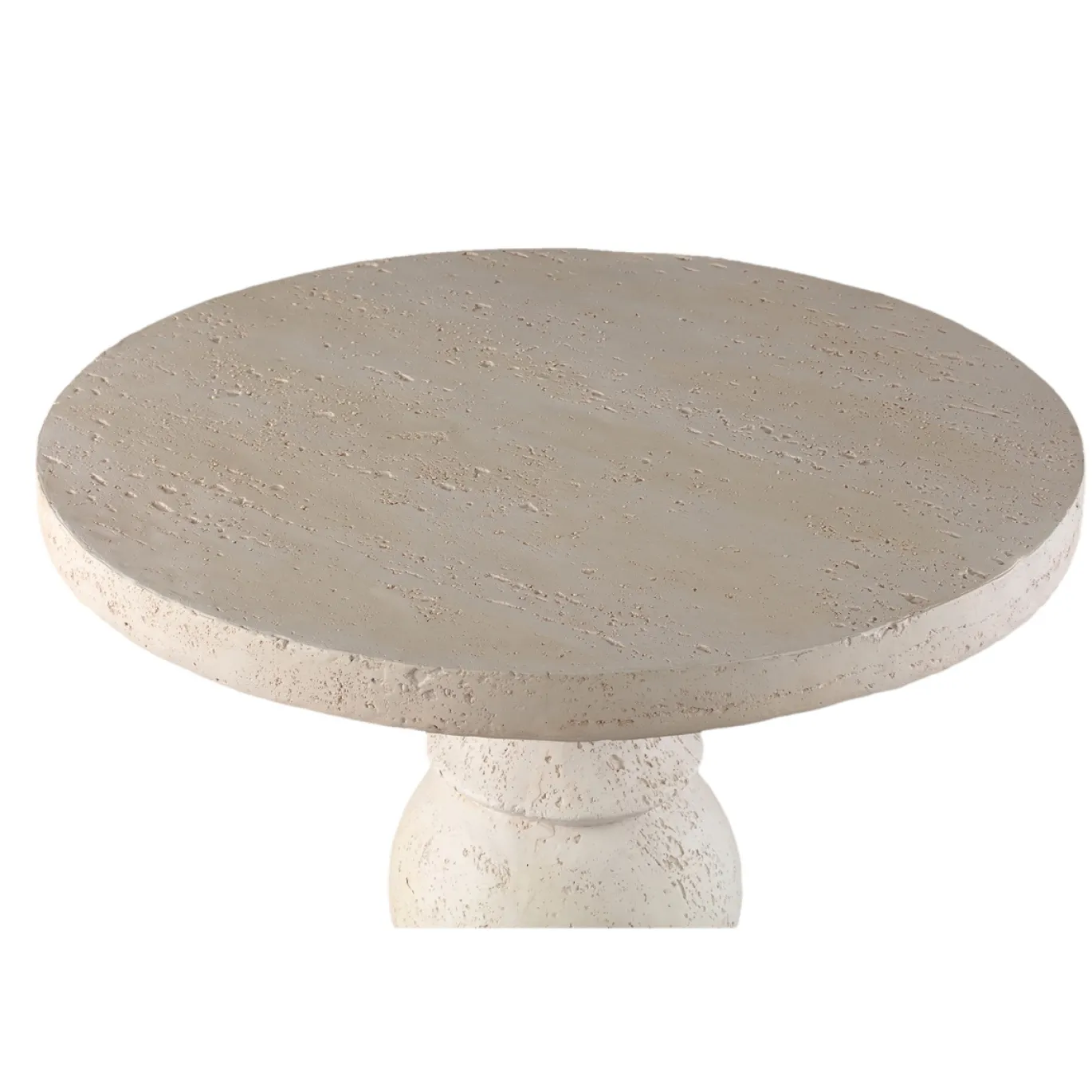 PTMD Bijzettafel Muza Crème Ø56cm