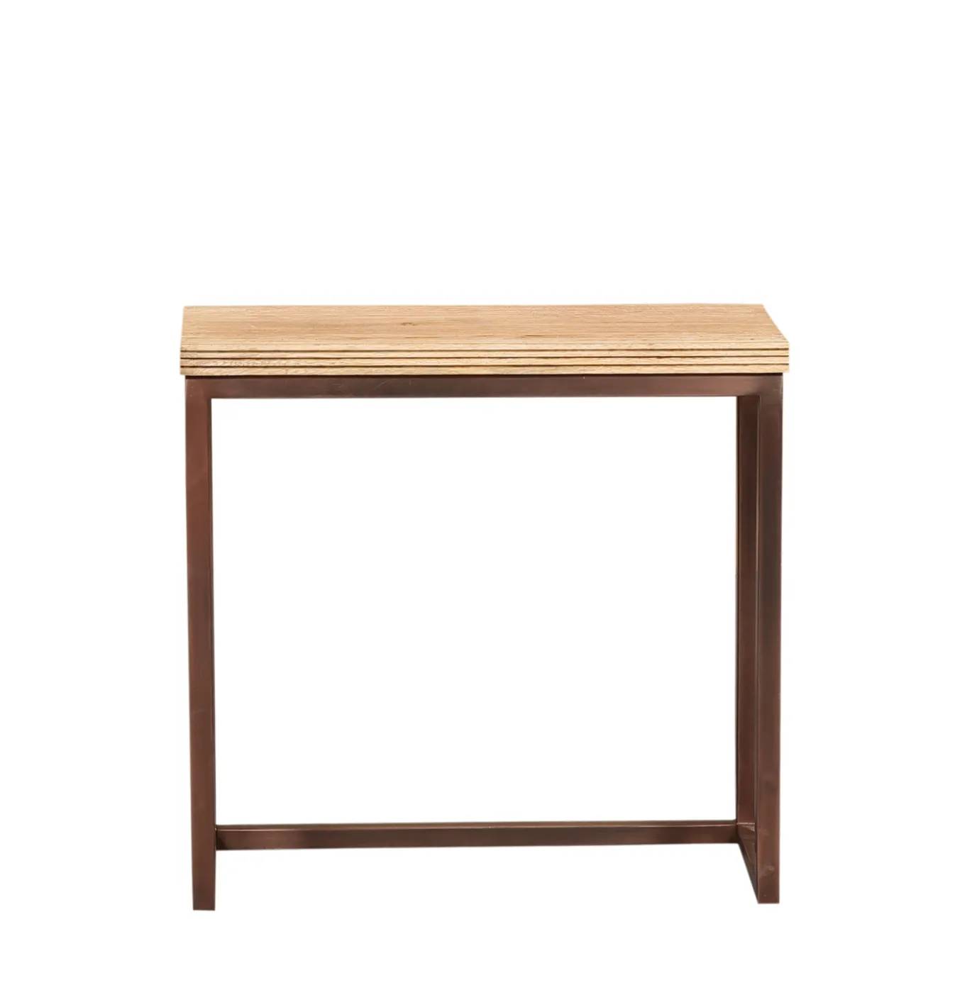 PTMD Bijzettafel Zoah Naturel/Koper Set van 3