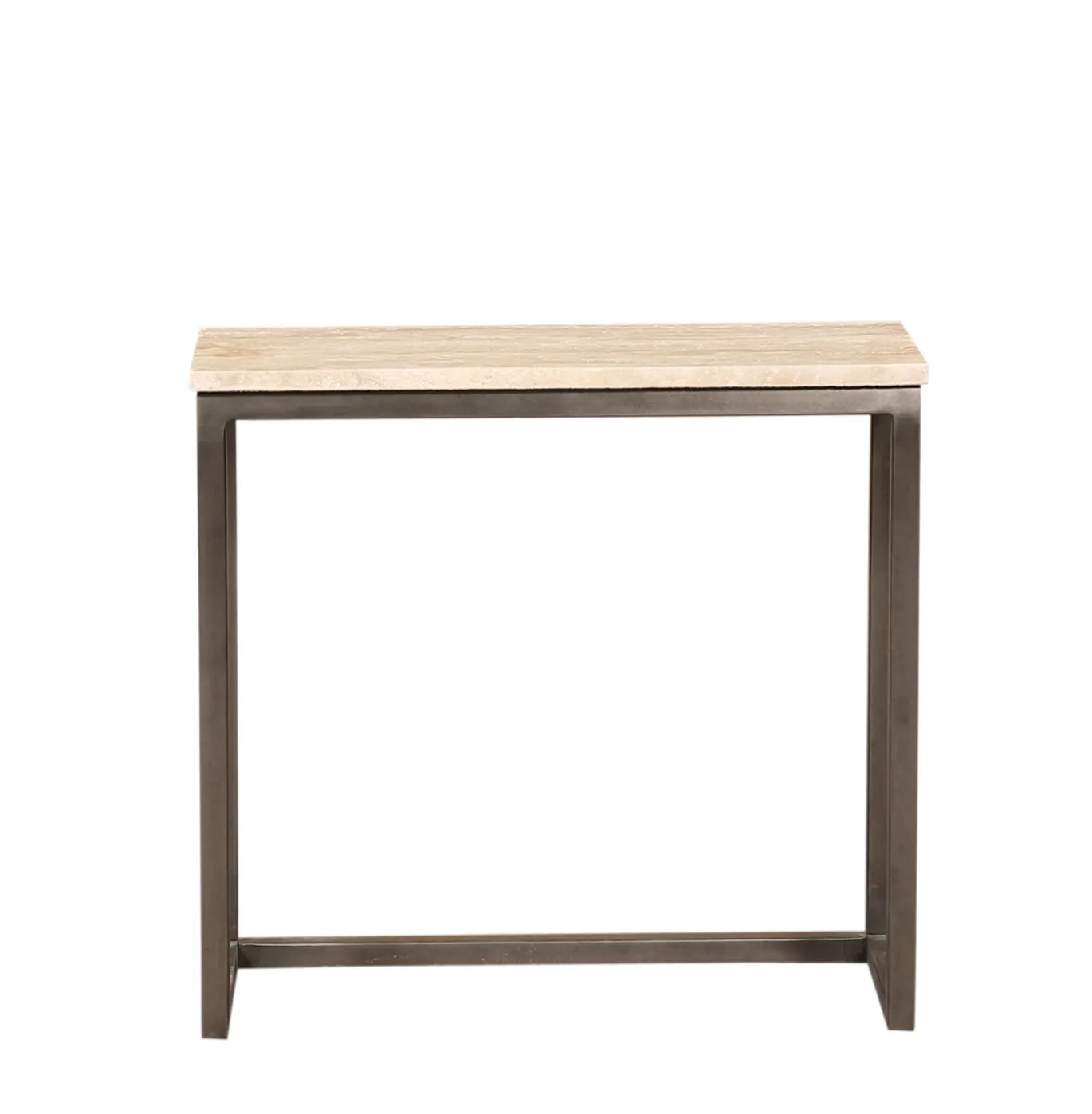 PTMD Bijzettafel Zoah Travertin/Zwart Set van 3