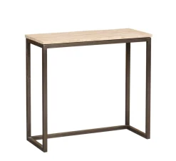 PTMD Bijzettafel Zoah Travertin/Zwart Set van 3