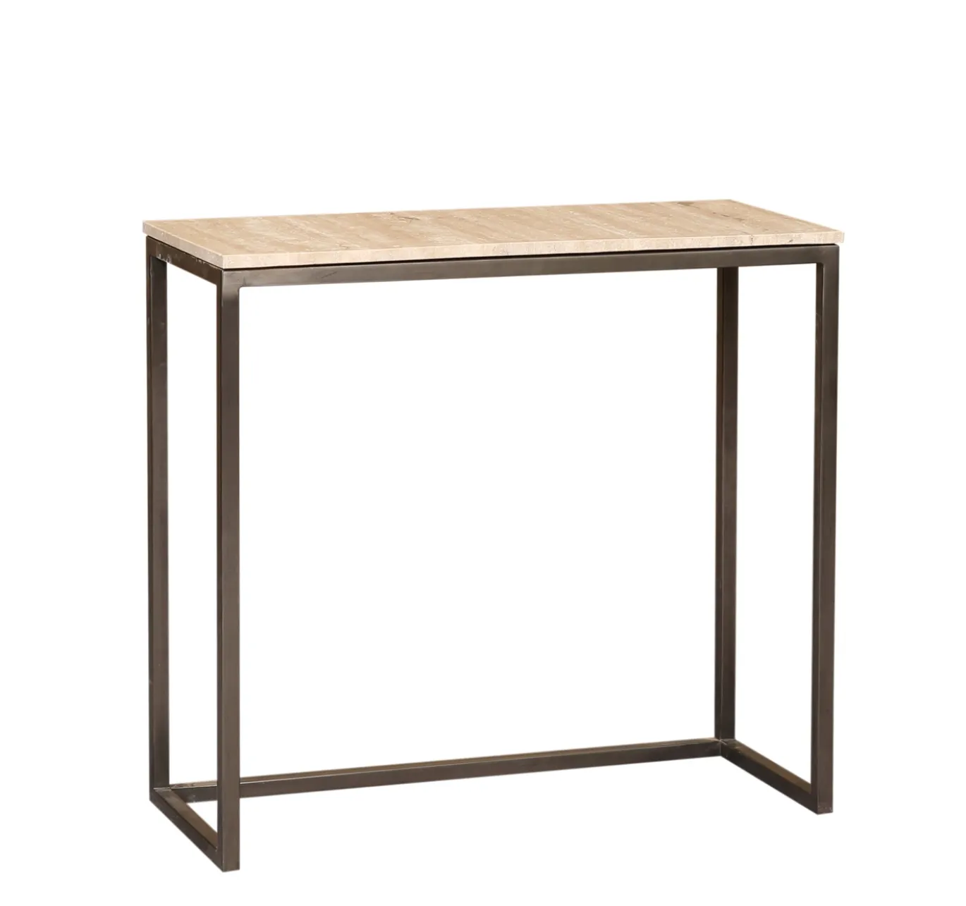PTMD Bijzettafel Zoah Travertin/Zwart Set van 3