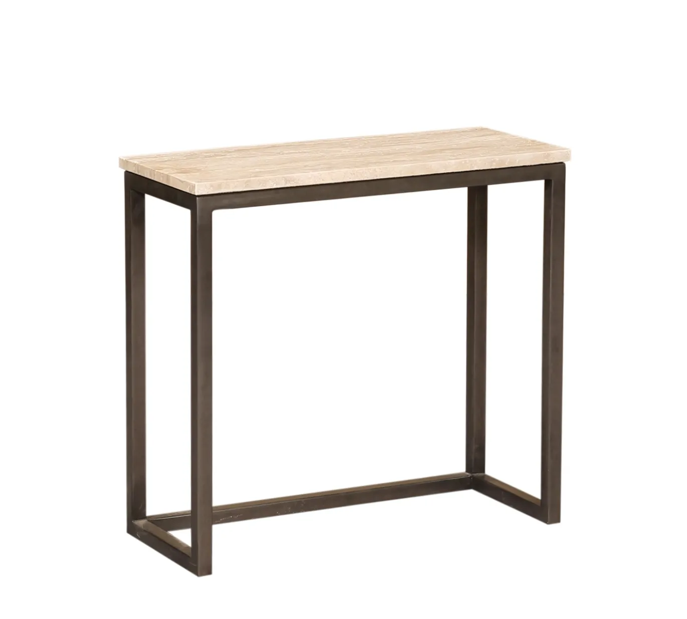 PTMD Bijzettafel Zoah Travertin/Zwart Set van 3