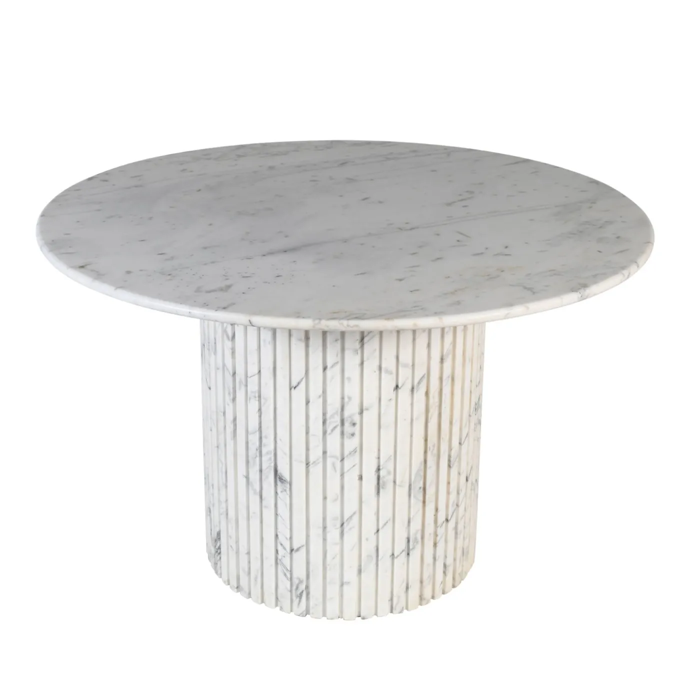 PTMD Eettafel Neelim Marmer Wit Ø122cm