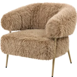 PTMD Fauteuil Hair Fluffy Bruin