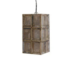 PTMD Hanglamp Layra Brass Steen Fineer