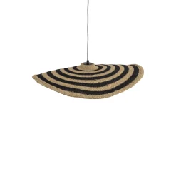 PTMD Hanglamp Loulou Zeegras Naturel/Zwart Wavy S