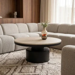 PTMD Salontafel Bregt Beige Marmer Ø60cm
