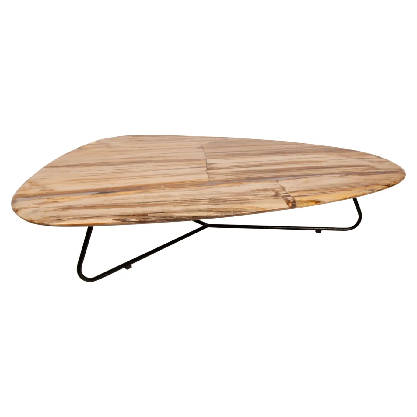 PTMD Salontafel Deeba Versteend Hout 130cm