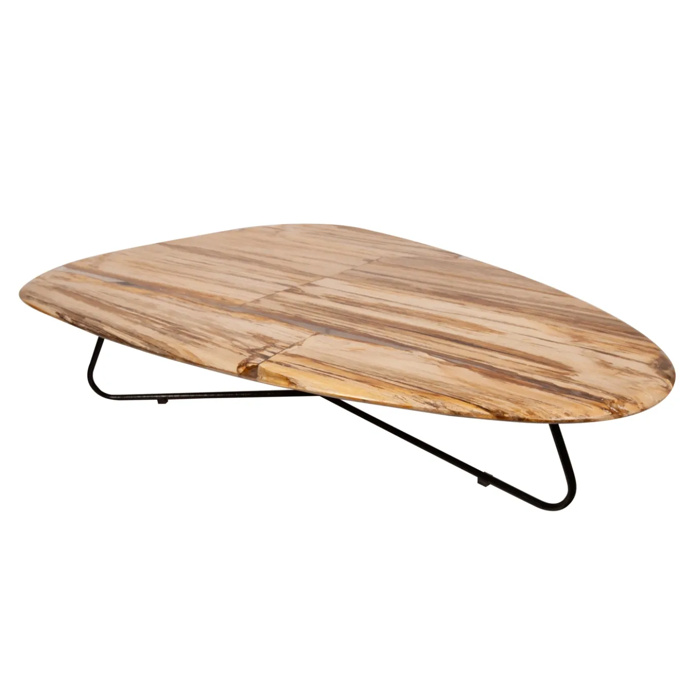 PTMD Salontafel Deeba Versteend Hout 130cm