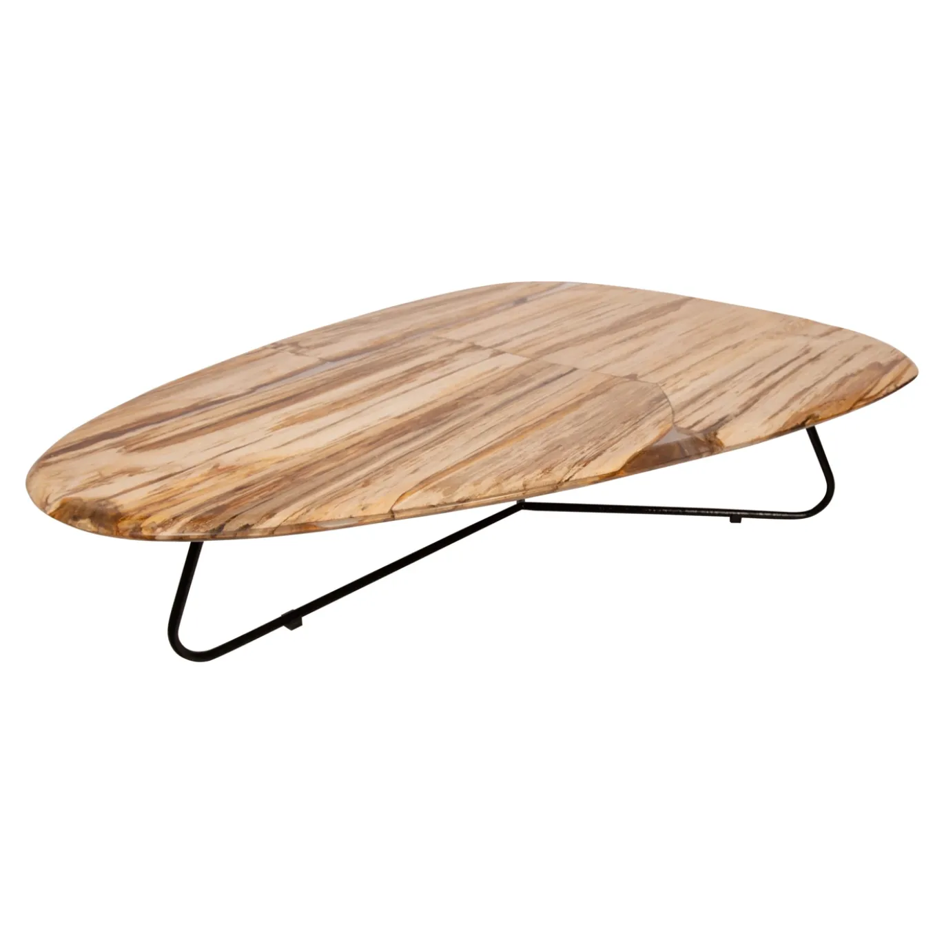 PTMD Salontafel Deeba Versteend Hout 130cm