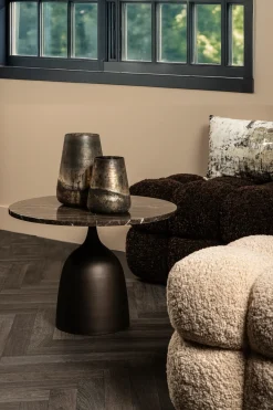 PTMD Salontafel Patras Bruin Marmer Ø60cm