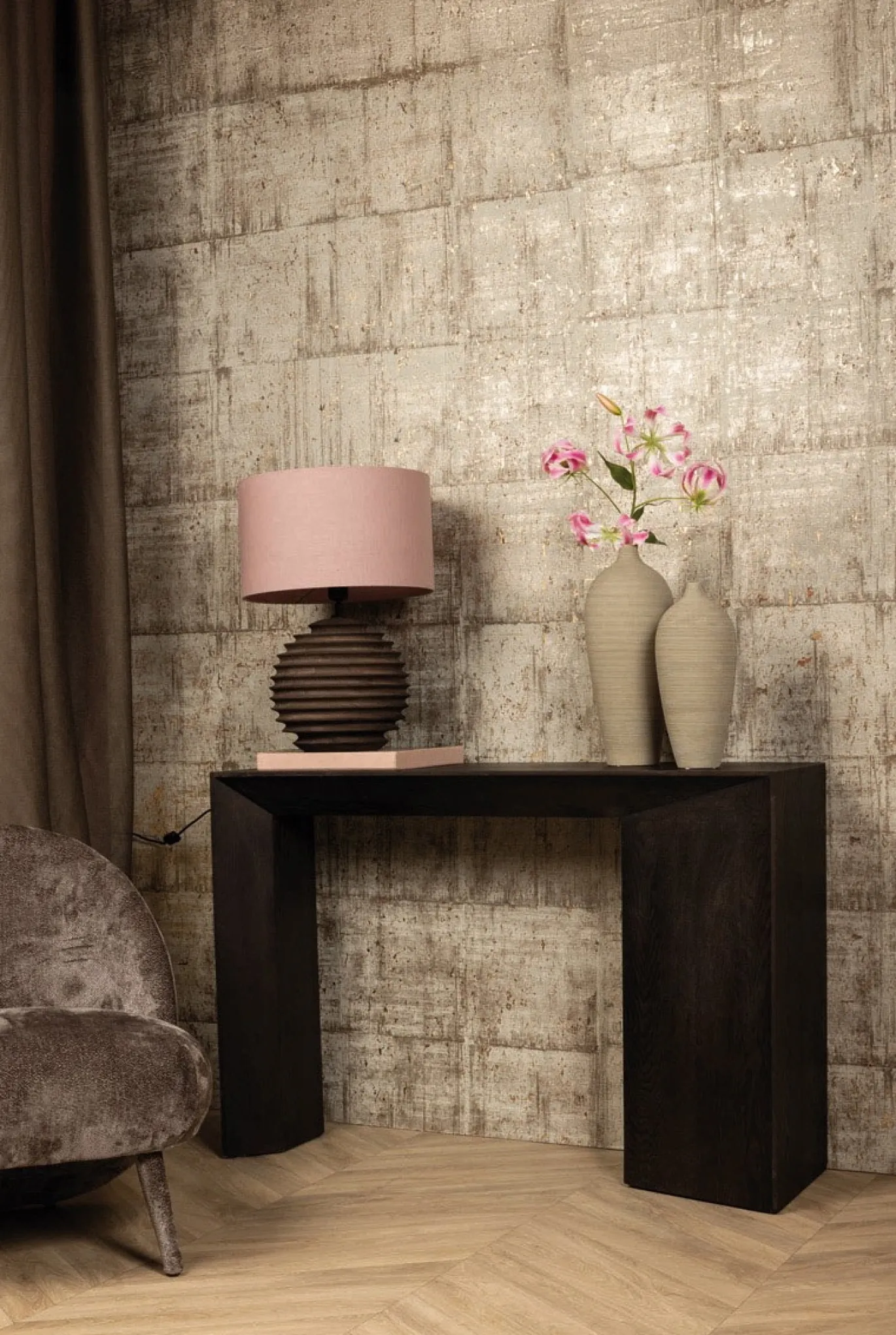 PTMD Sidetable Arivo Zwart 120cm