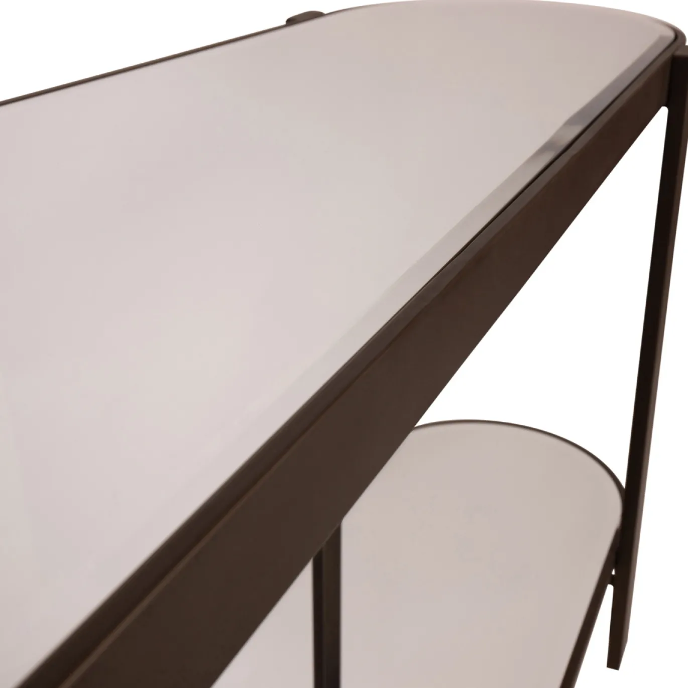 PTMD Sidetable Yozan Glas/Bruin 160cm