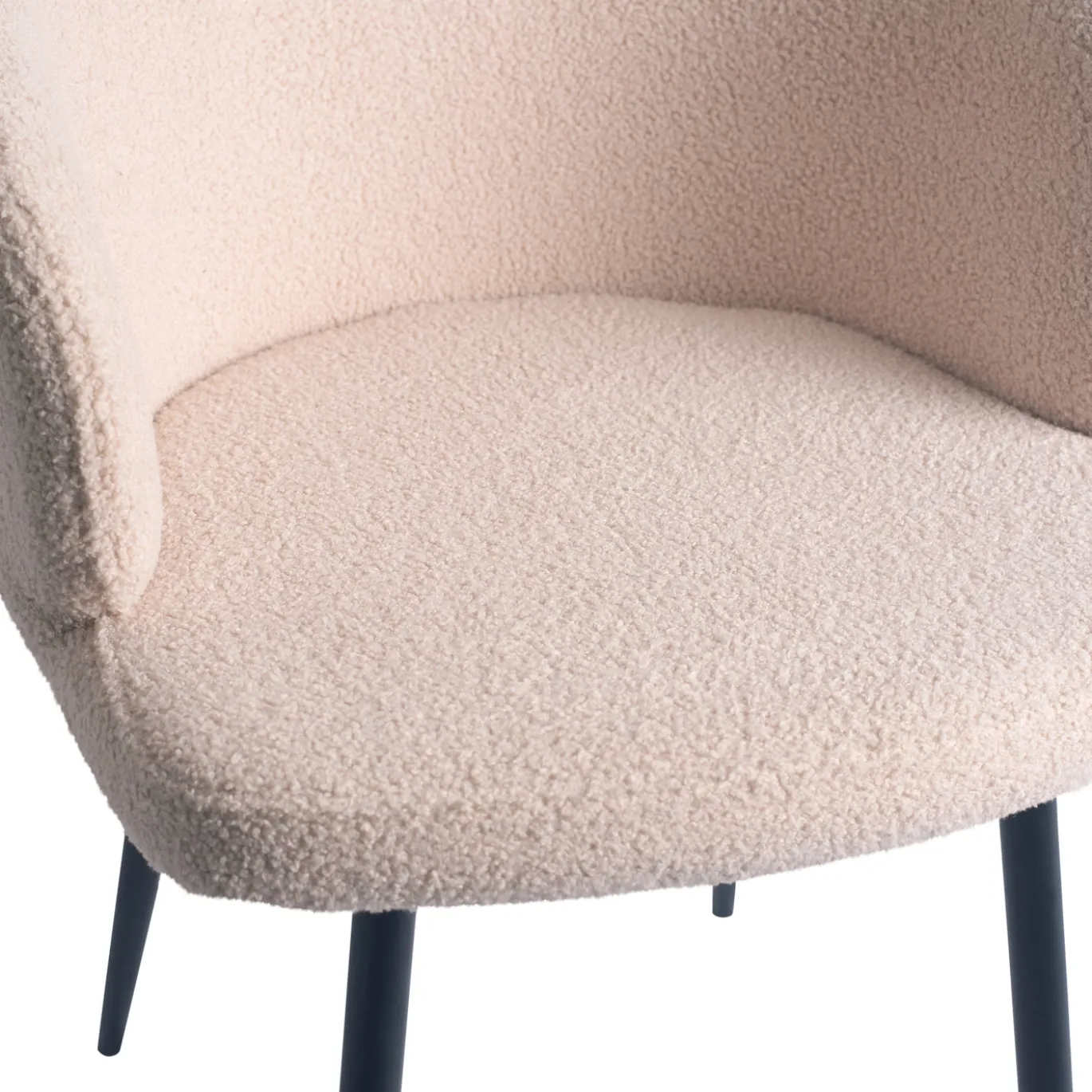 PTMD Stoel Move Teddy Sand Half Rond