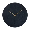 PTMD Wandklok Emmett Zwart L