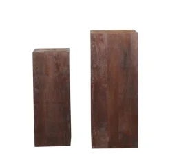 PTMD Zuil Kyro Bruin Set van 2
