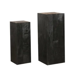 PTMD Zuil Kyro Zwart Set van 2