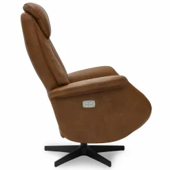 Relaxfauteuil Bonanza Bruin Leer - Giga Meubel