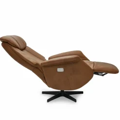 Relaxfauteuil Bonanza Bruin Leer - Giga Meubel