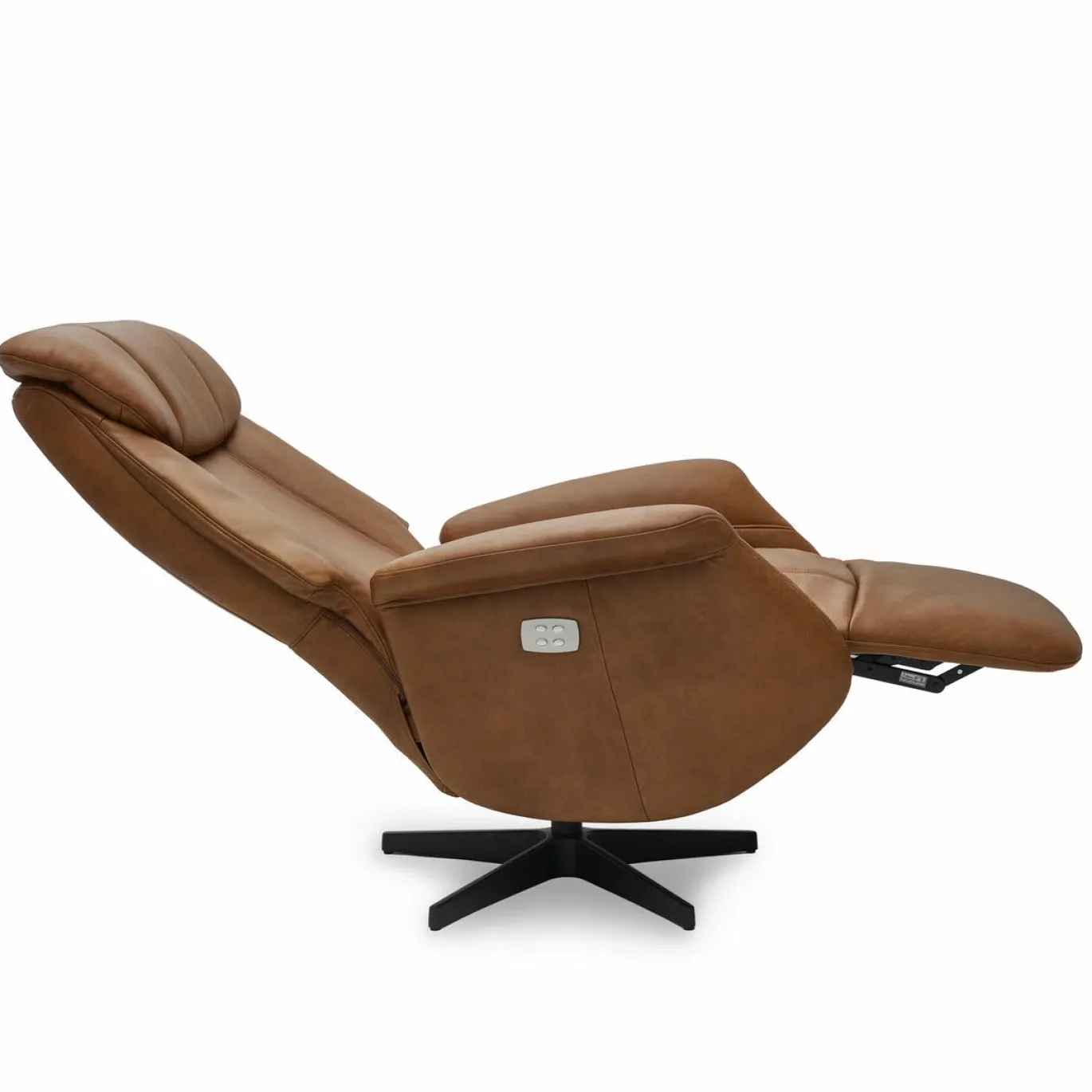 Relaxfauteuil Bonanza Bruin Leer - Giga Meubel