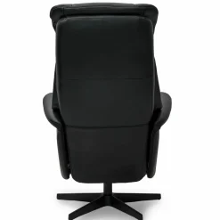Relaxfauteuil Bonanza Zwart Leer - Giga Meubel