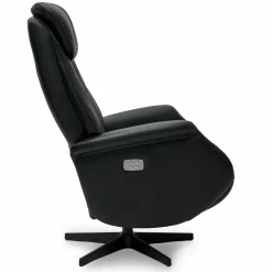 Relaxfauteuil Bonanza Zwart Leer - Giga Meubel