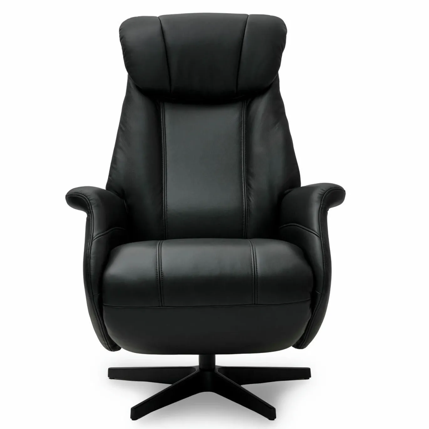 Relaxfauteuil Bonanza Zwart Leer - Giga Meubel