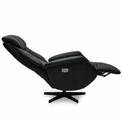 Relaxfauteuil Bonanza Zwart Leer - Giga Meubel