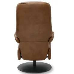 Relaxfauteuil Bull Bruin Leer - Giga Meubel
