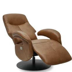 Relaxfauteuil Bull Bruin Leer - Giga Meubel
