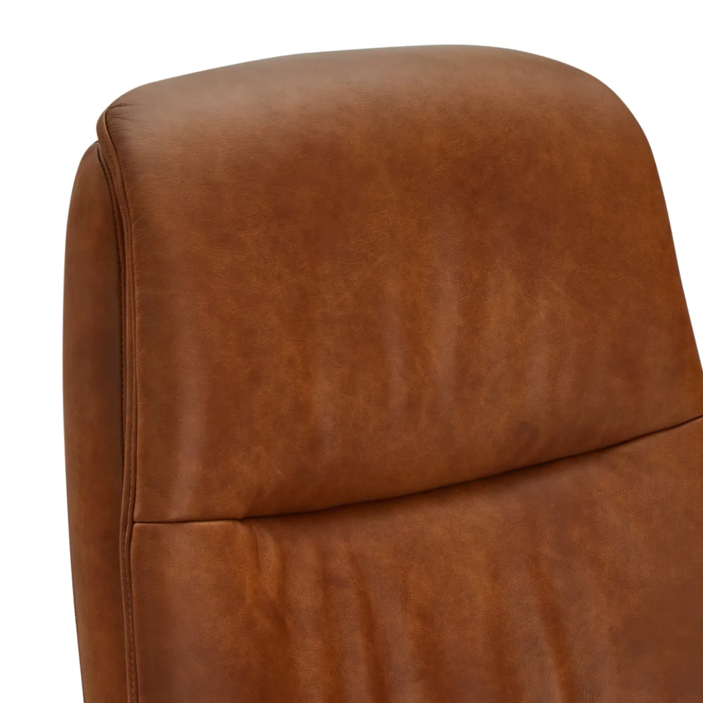 Relaxfauteuil Delta Tan Leer/Zwart - Giga Meubel