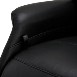 Relaxfauteuil Delta Zwart Leer - Giga Meubel