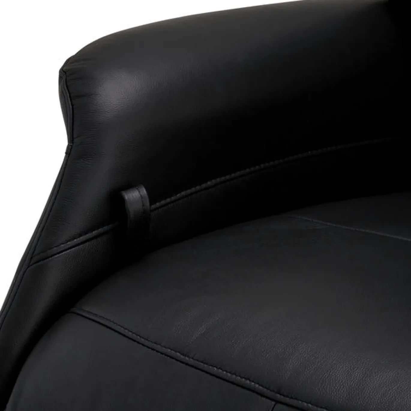 Relaxfauteuil Delta Zwart Leer - Giga Meubel