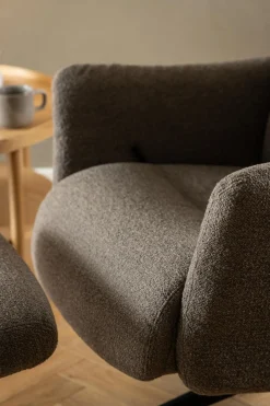 Relaxfauteuil Met Voetenbankje Lovik Taupe Monza - Giga Living