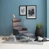 Relaxfauteuil Met Voetenbankje Skjern Donkergrijs Calmeo - Giga Living