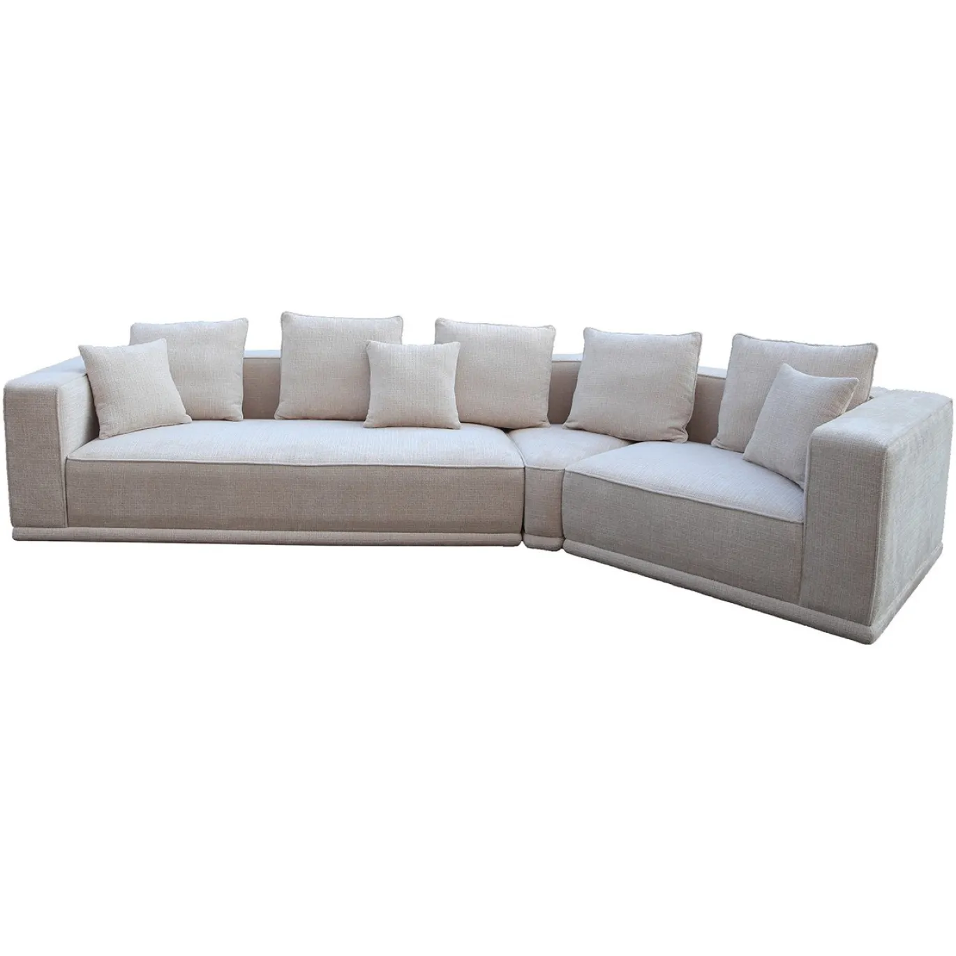 Richmond Bank Lusso 4-zits Beige Chenille