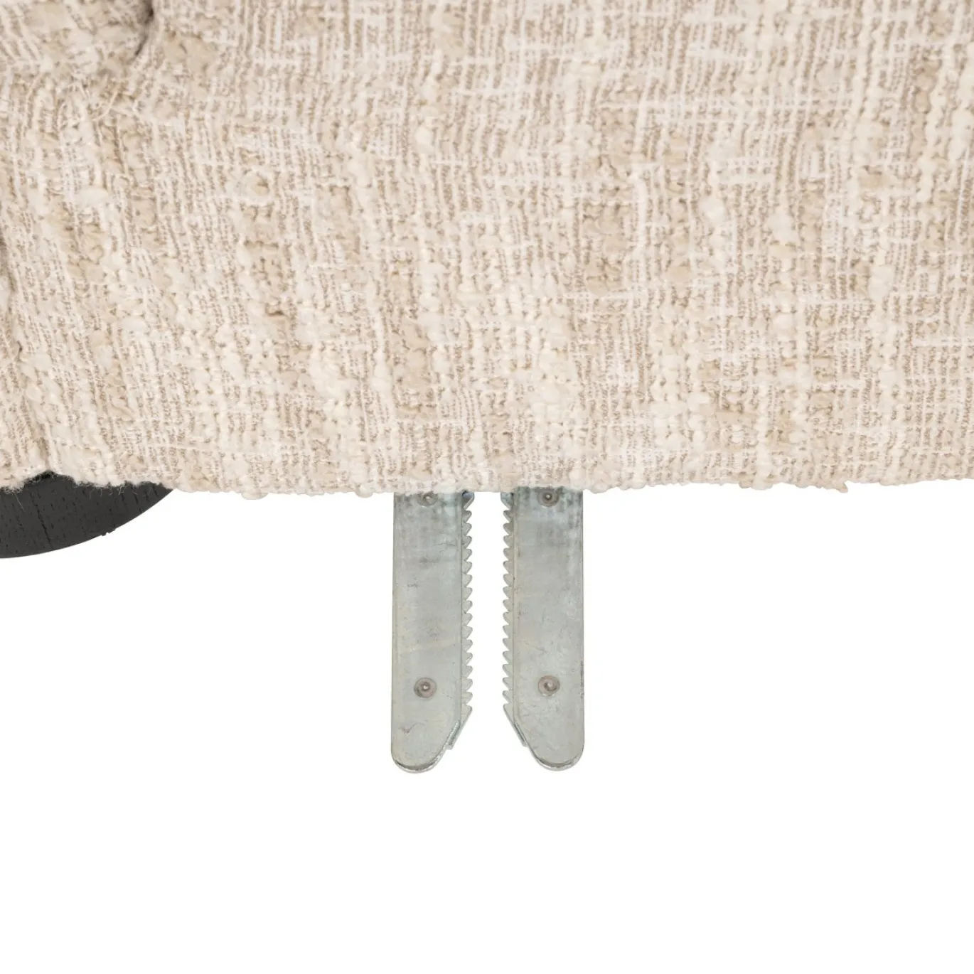 Richmond Bank Pandora Beige Angora Lounge Rechts