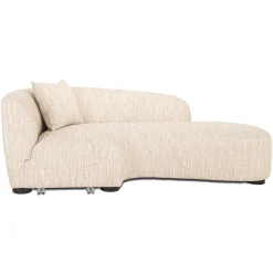 Richmond Bank Pandora Beige Angora Lounge Rechts